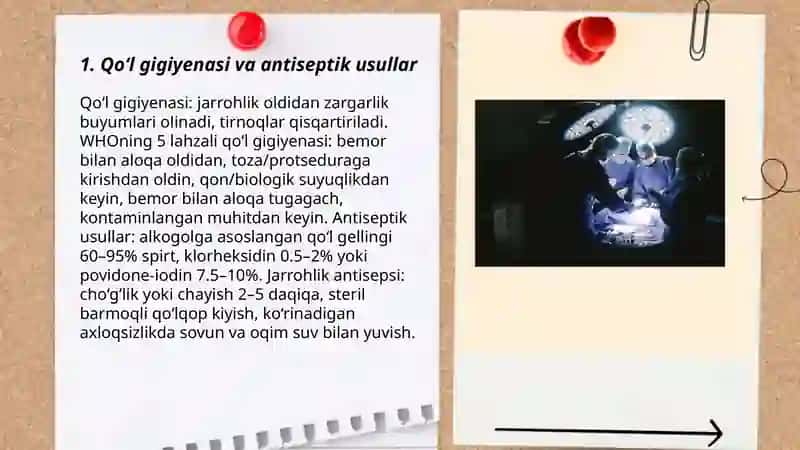 Xirurgiyada gospital infeksiyani profilaktikasi 3