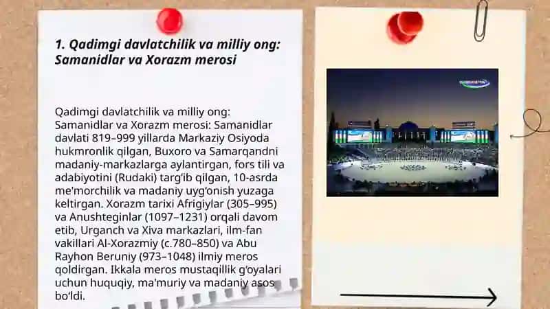 Qadimgi davlatchilik va milliy ong: Samanidlar va Xorazm merosi 3