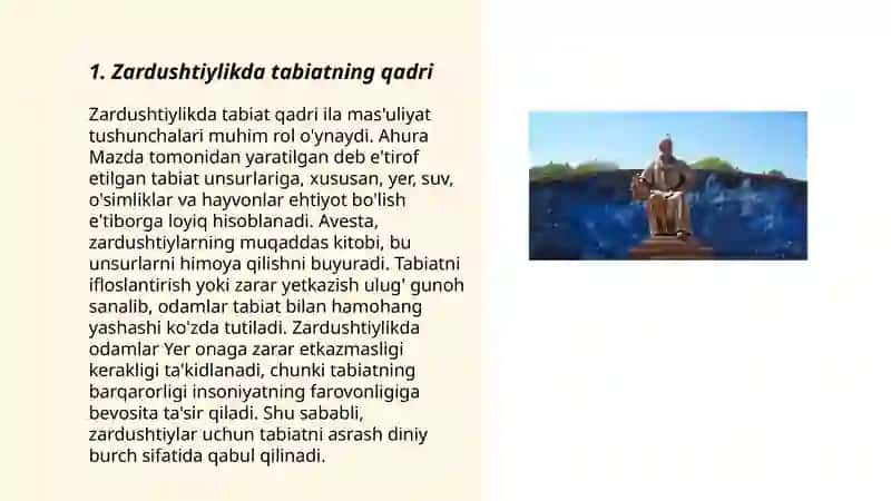 Zardushtiylikda tabiatning ulug'lanishi 3