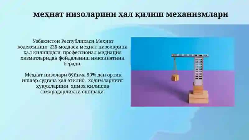 Mehnat nizolari ni hal qilish mekanizmlari 3