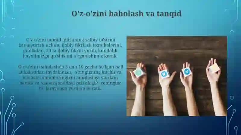 O'z-o'zini boshqarish va uni takomillashtirish tamoyillari 3
