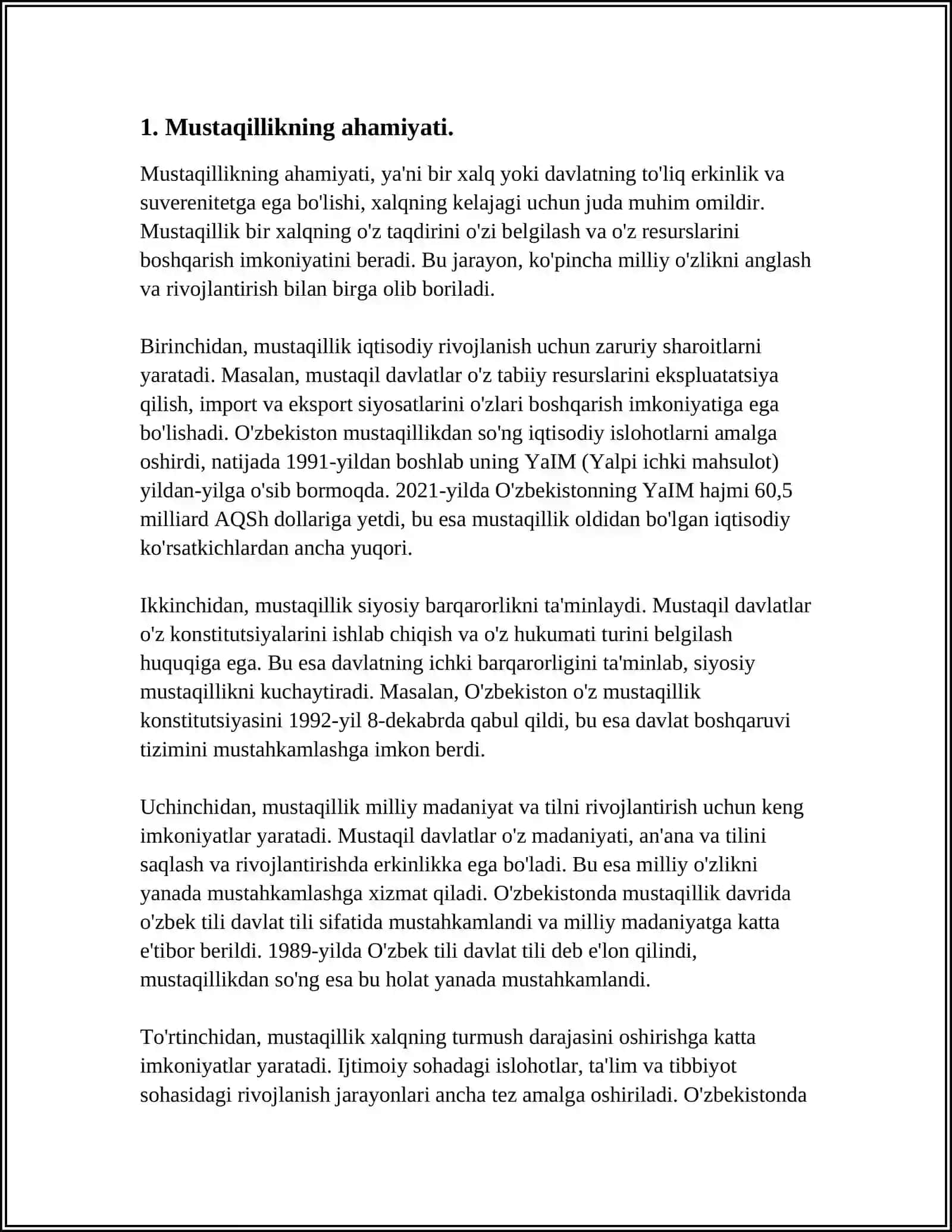 O'ZBEKISTON RESPUBLIKASI MUSTAQILLIGINING 33 YILLIK BAYRAMINI MUNOSIB NISHONLASH, " BIR BO'LSAK - YAGONA XALQMIZ, BIRLASHSAK - VATANMIZ,, 3