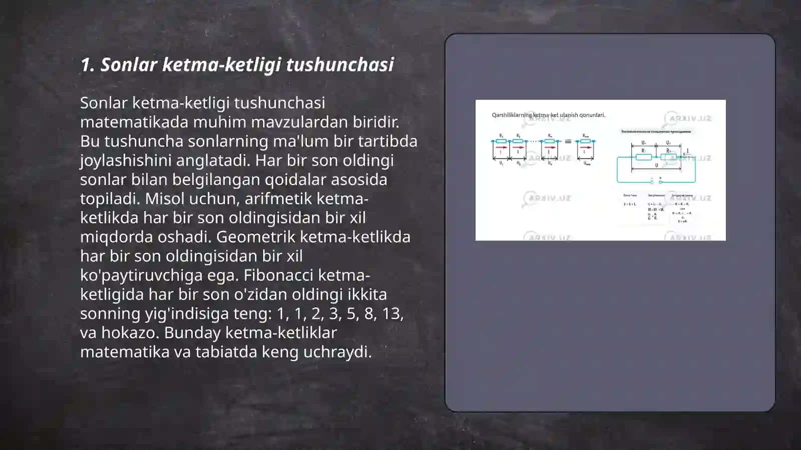 Sonlar ketma-ketligi va uning limiti 3