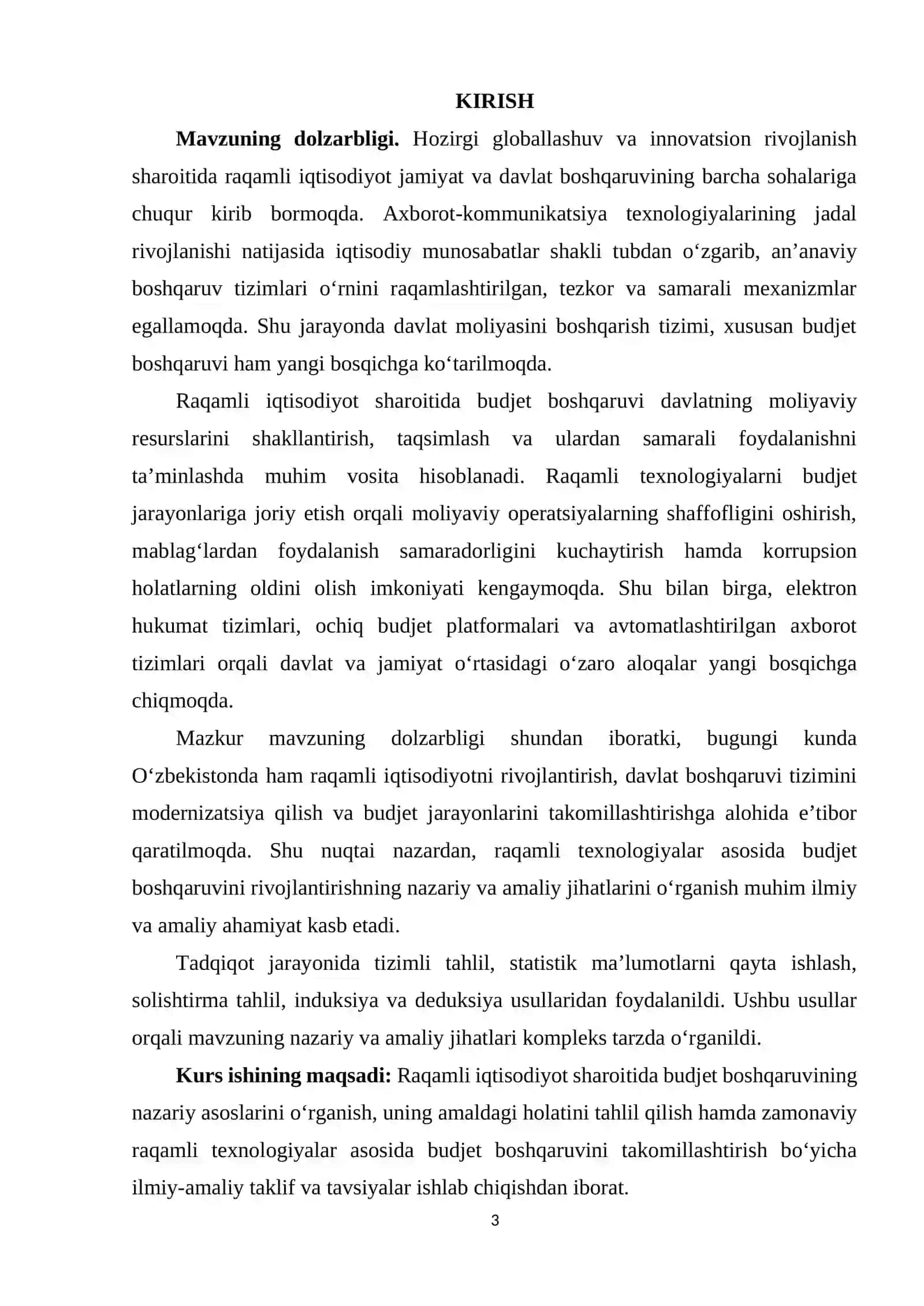 RAQAMLI IQTISODIYOT SHAROITIDA BUDJET BOSHQARUVI 3