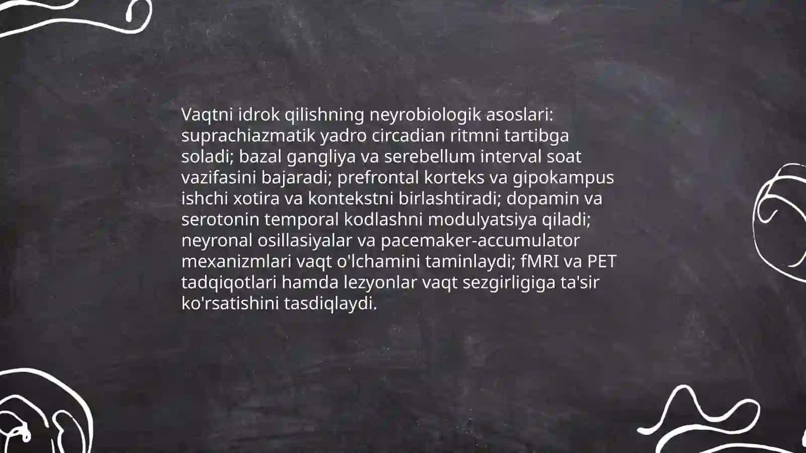 Vaqtni idrok qilishning neyrobiologik asoslari 3