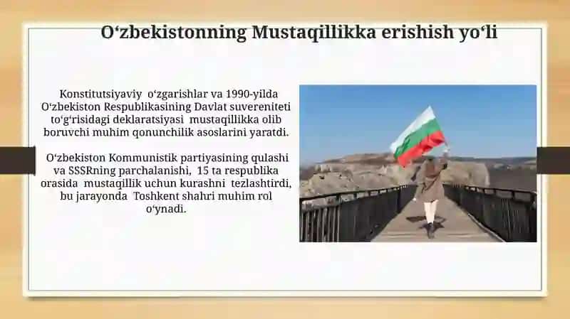 Mustaqil Oʻzbekiston Respublikasining tarixiy ahamiyati 3