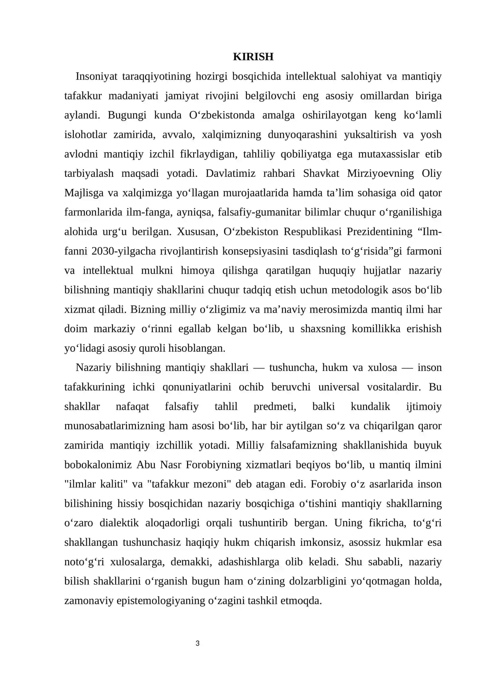 Nazariy bilishning mantiqiy shakllari va ularning o‘zaro aloqasi 3