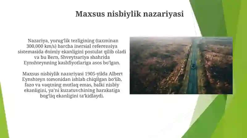 Maxsus nisbiylik nazariyasi 3