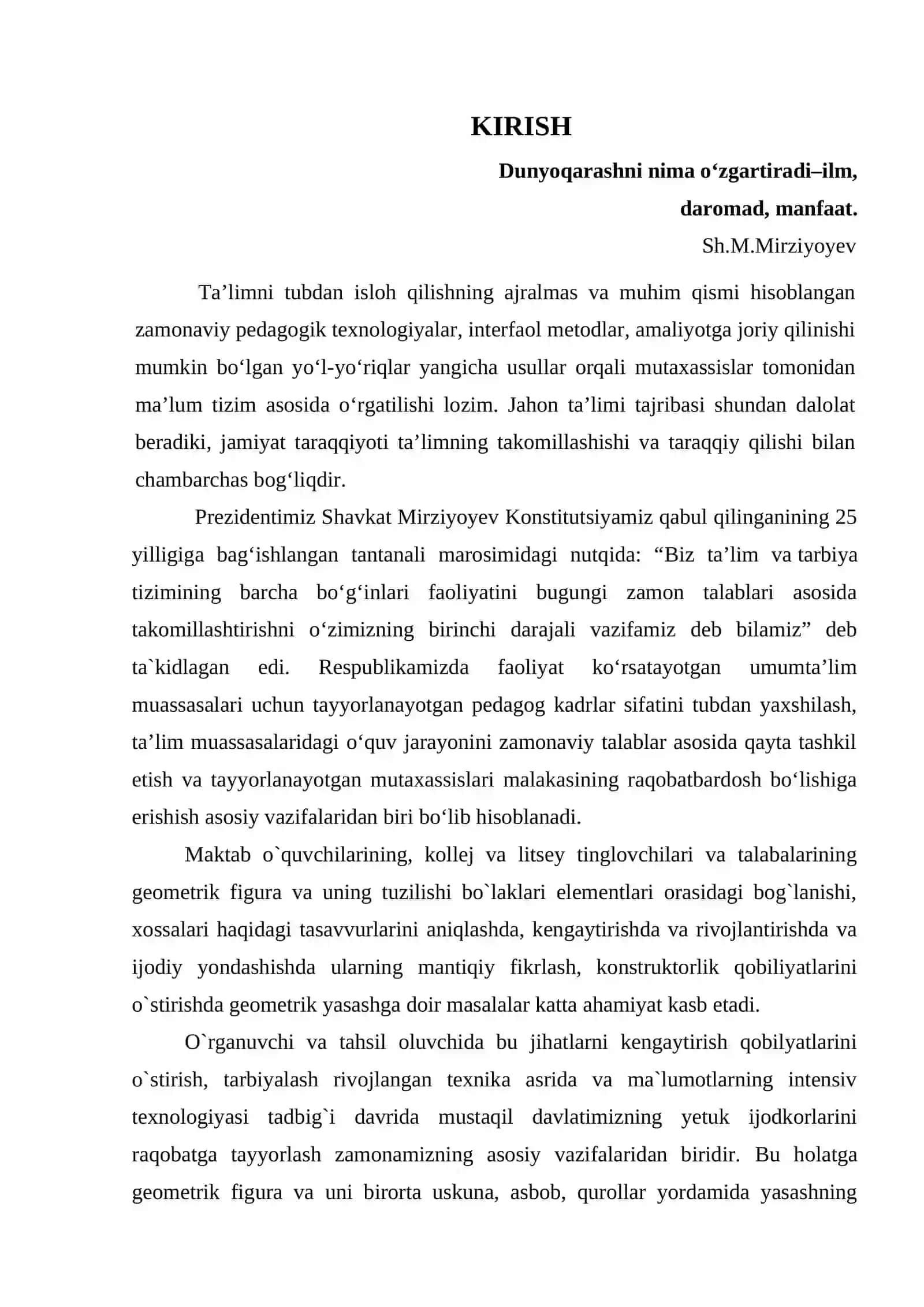 Sirkul va chizg‘ich yordamida yasash aksiomalari. Sirkul va chizg‘ich yordamida yasashga doir eng soda masalalar 3