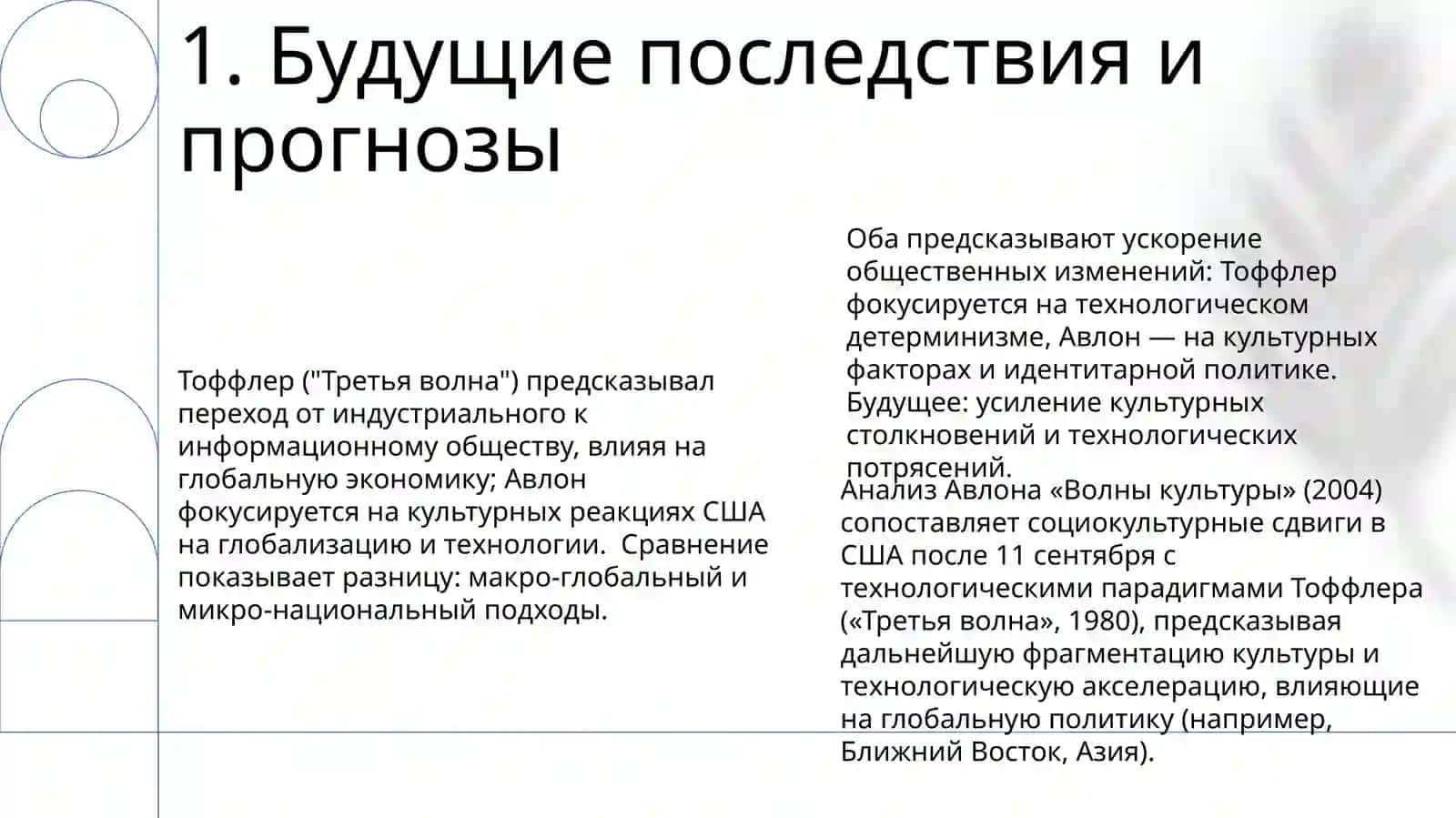 Сравнительный анализ работы Тоффлера'' третья волна'' 3