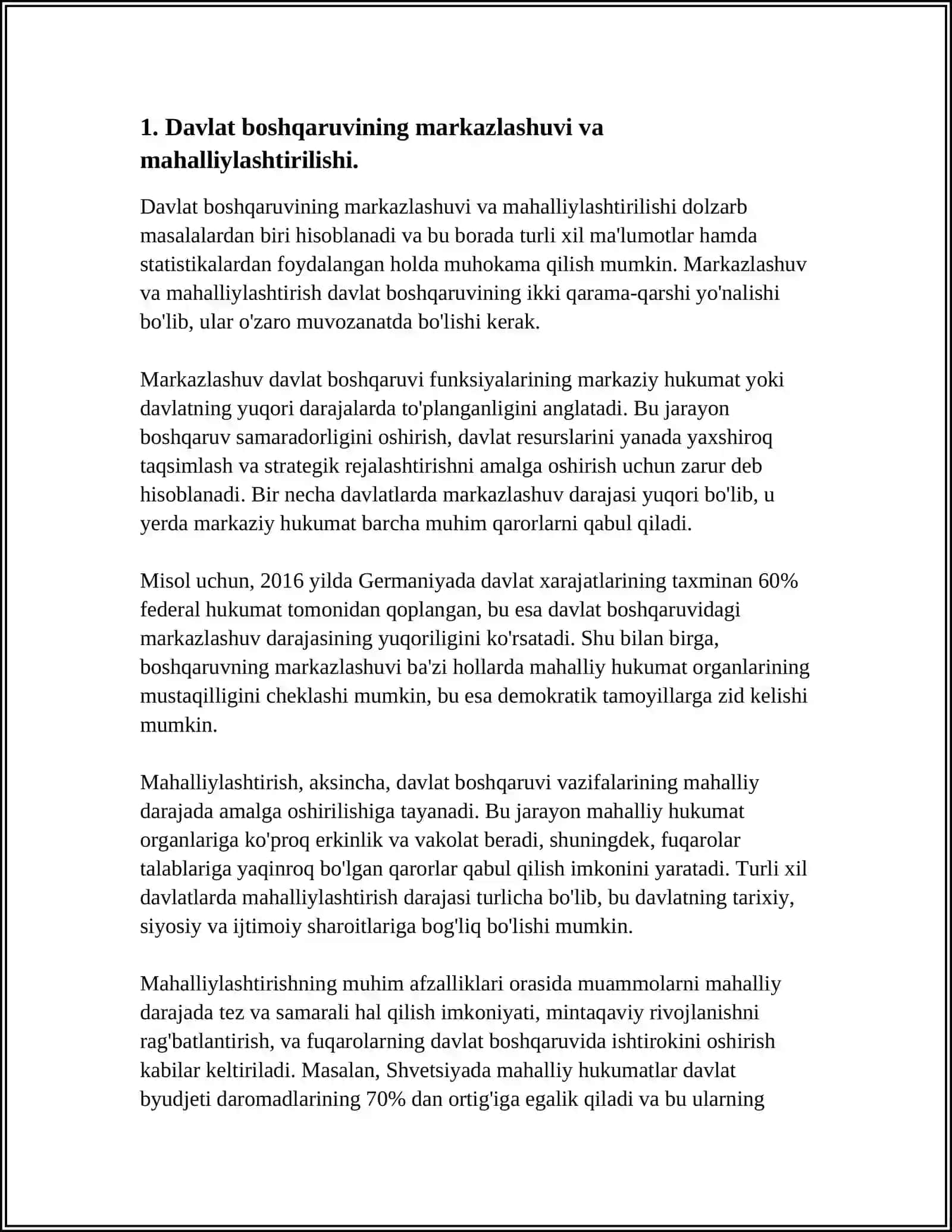 MUSTAQILLIK YILLARIDA DAVLAT BOSHQARUVI TIZIMIDA AMALGA OSHIRILGAN ISLOHOTLAR 3