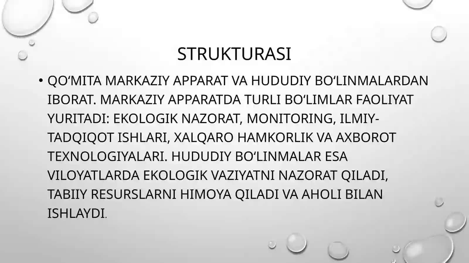 O‘zbekiston Respublikasi Tabiatni Muhofaza Qilish Davlat Qo‘mitasining tashkil etilishi va vazifalari 3