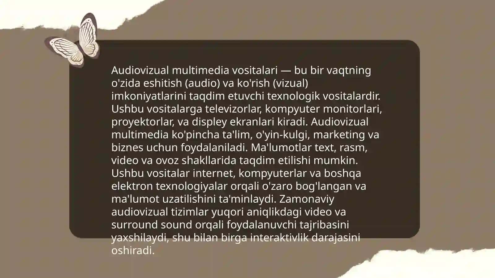 O‘zbek tili va adabiyot fanidan audiovizual multimedia vositalari yordamida metodik mahsulot yaratish usullari va undan foydalanish 3