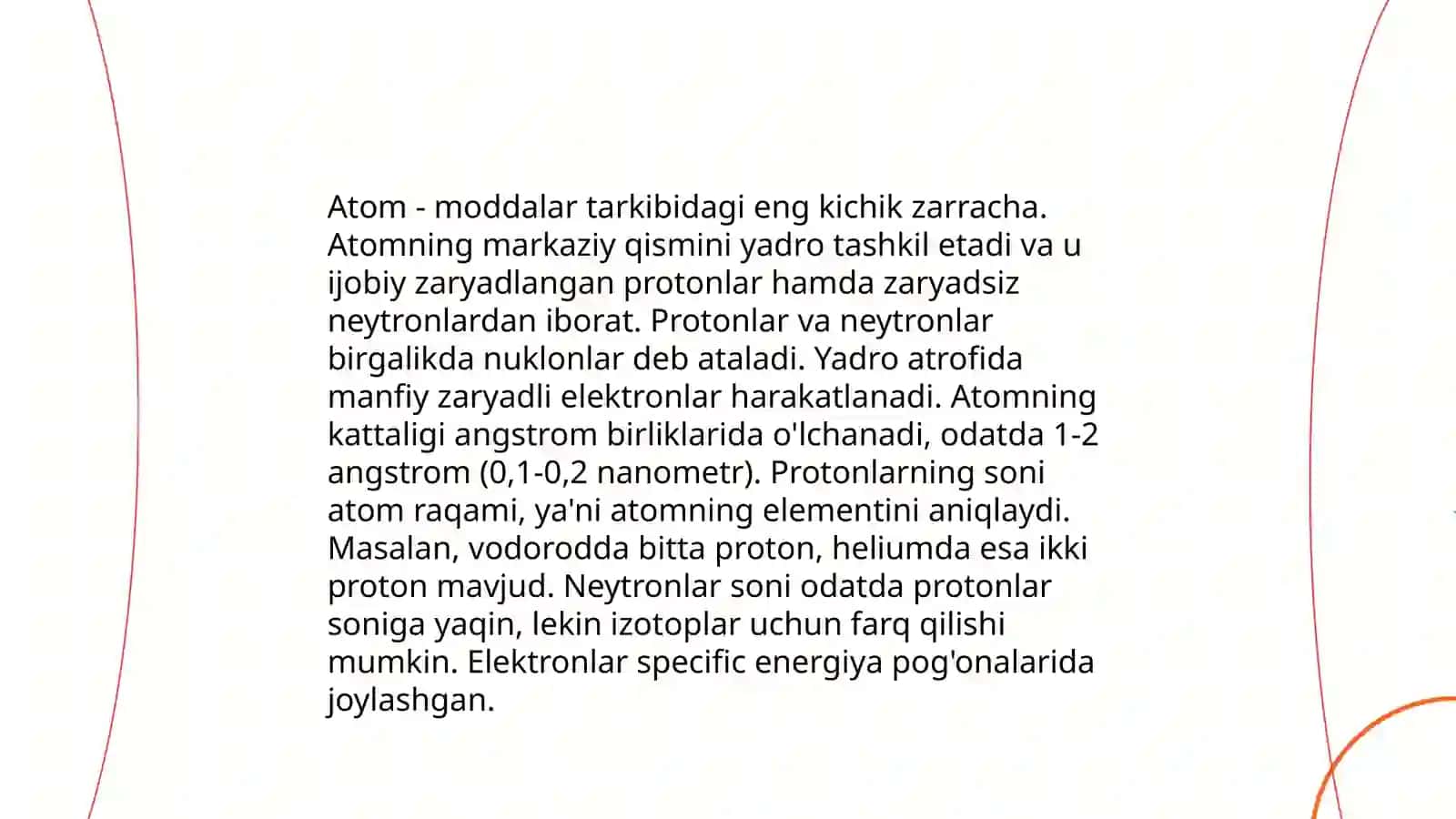 Atom va yadro fizikasi.Atom energetikasining fizik asoslari bobining tuzilishi 3