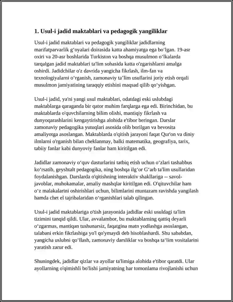 JADIDLARNING MAʼRIFATPARVARLIK GʻOYALARI 3