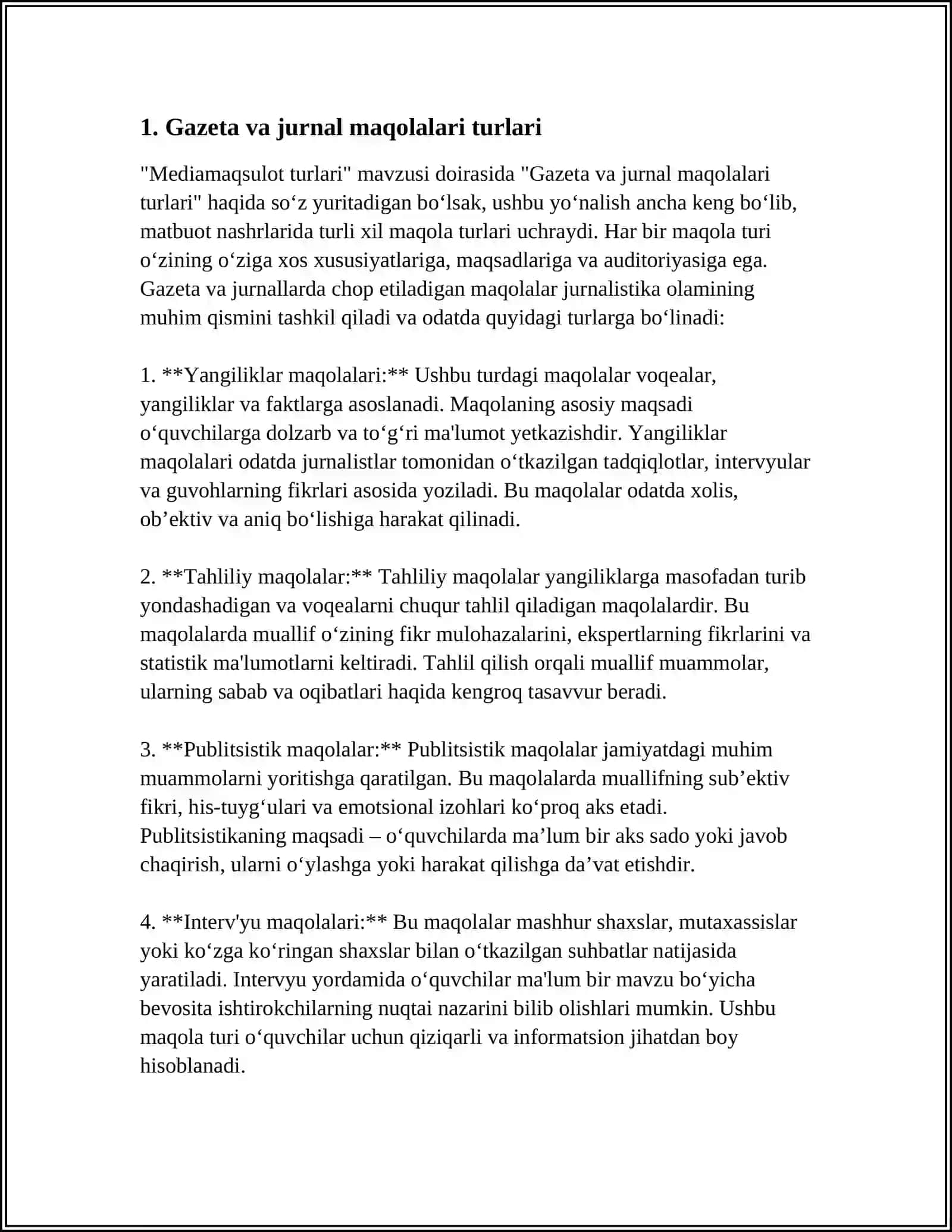 Mediamahsulot turlari 3