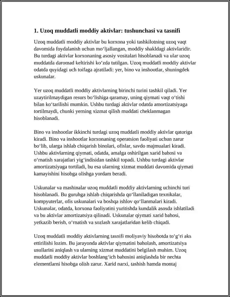 Uzoq muddatli moddiy va nomoddiy aktivlar hisobi 3