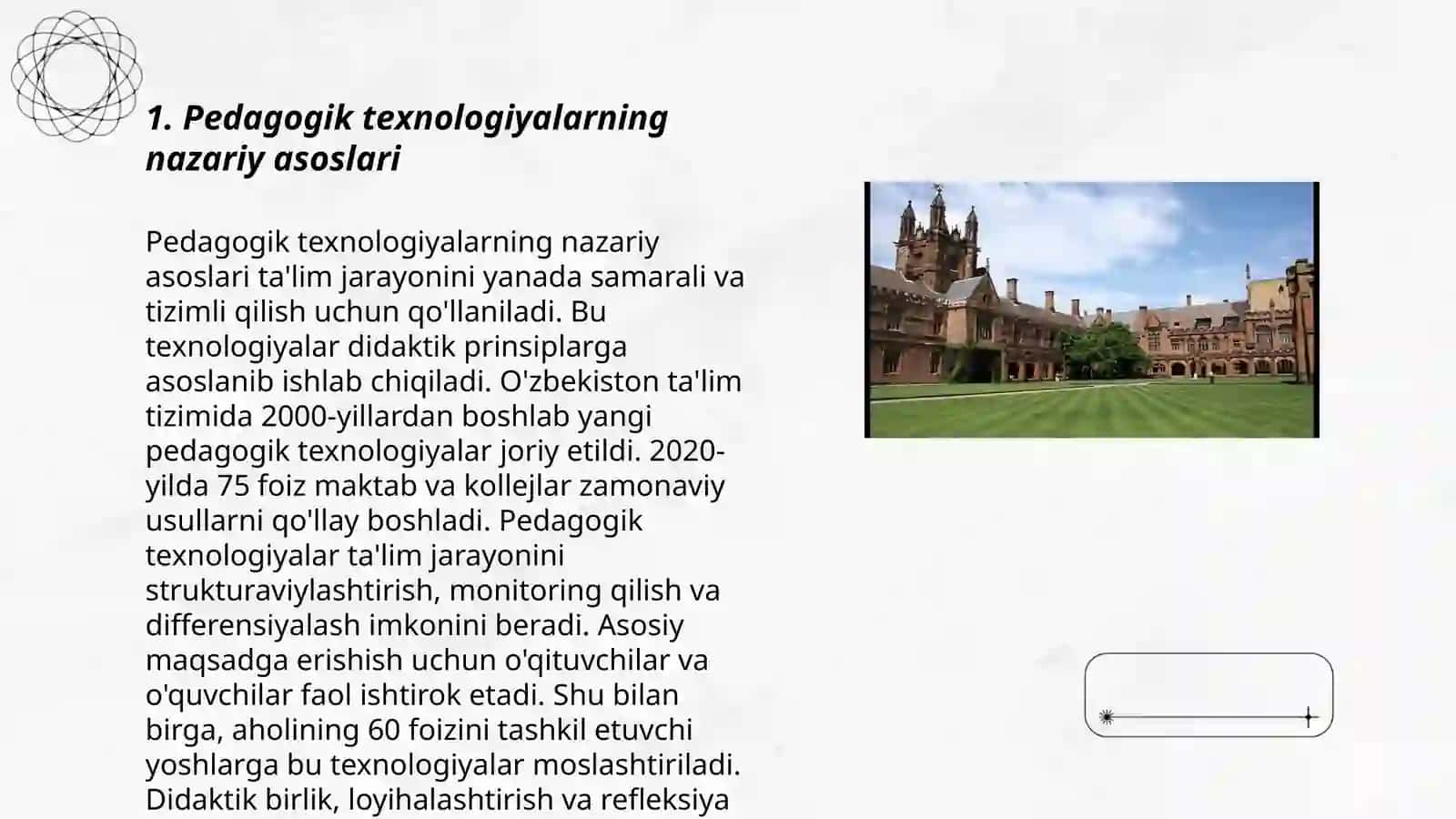 Pedagogik texnologiyalarning ilmiy-nazariy asoslari 3