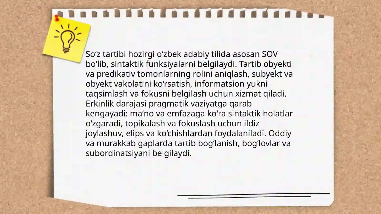 Hozirgi oʻzbek adabiy tilining sintaktik imkoniyatlari 3