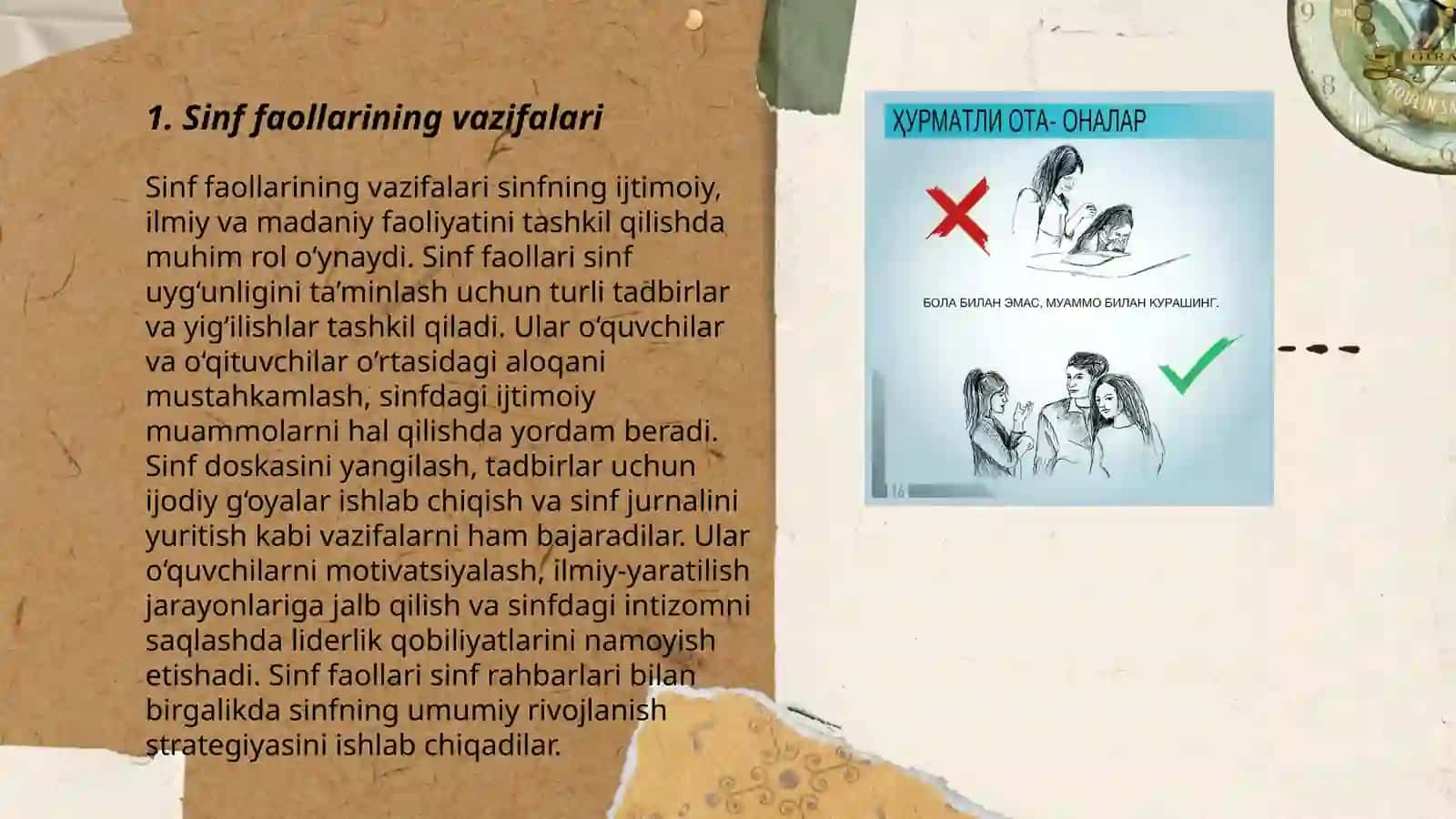 Sinf Faollarini Aniqlash va Ota-onalar Majlisini Tashkil Qilish 3