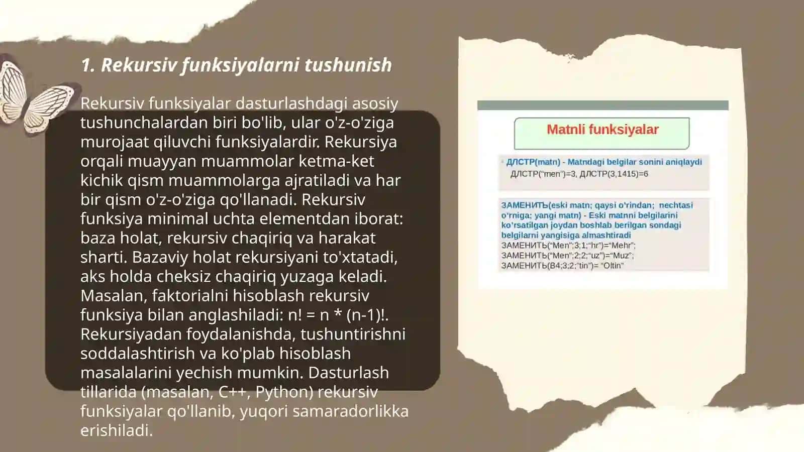 Pythonda rekursiv funksiyalar 3