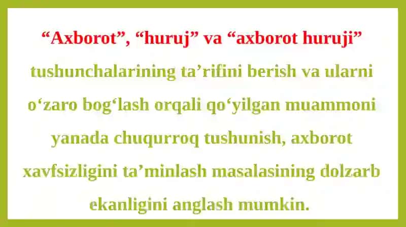 IJTIMOIY TARMOQLARDAGI AXBOROT XURUJLARI VA TAHDIDLAR 3