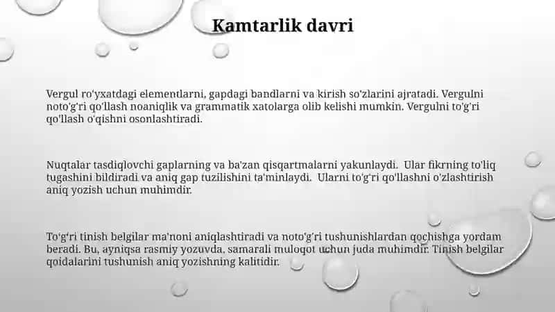 Vergullar: Sizning gaplaringizning eng yaqin do'sti 3