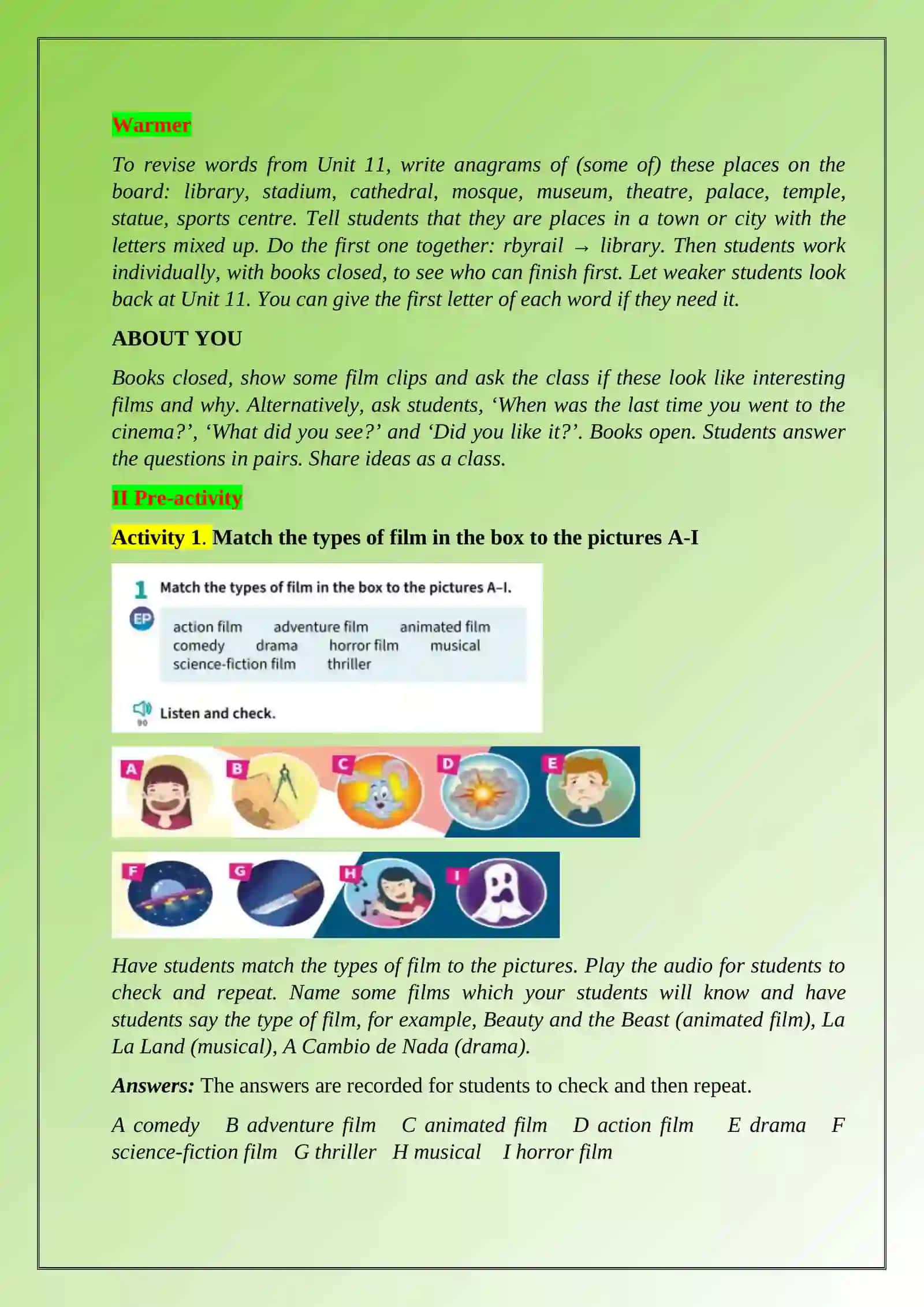 Types of films 3