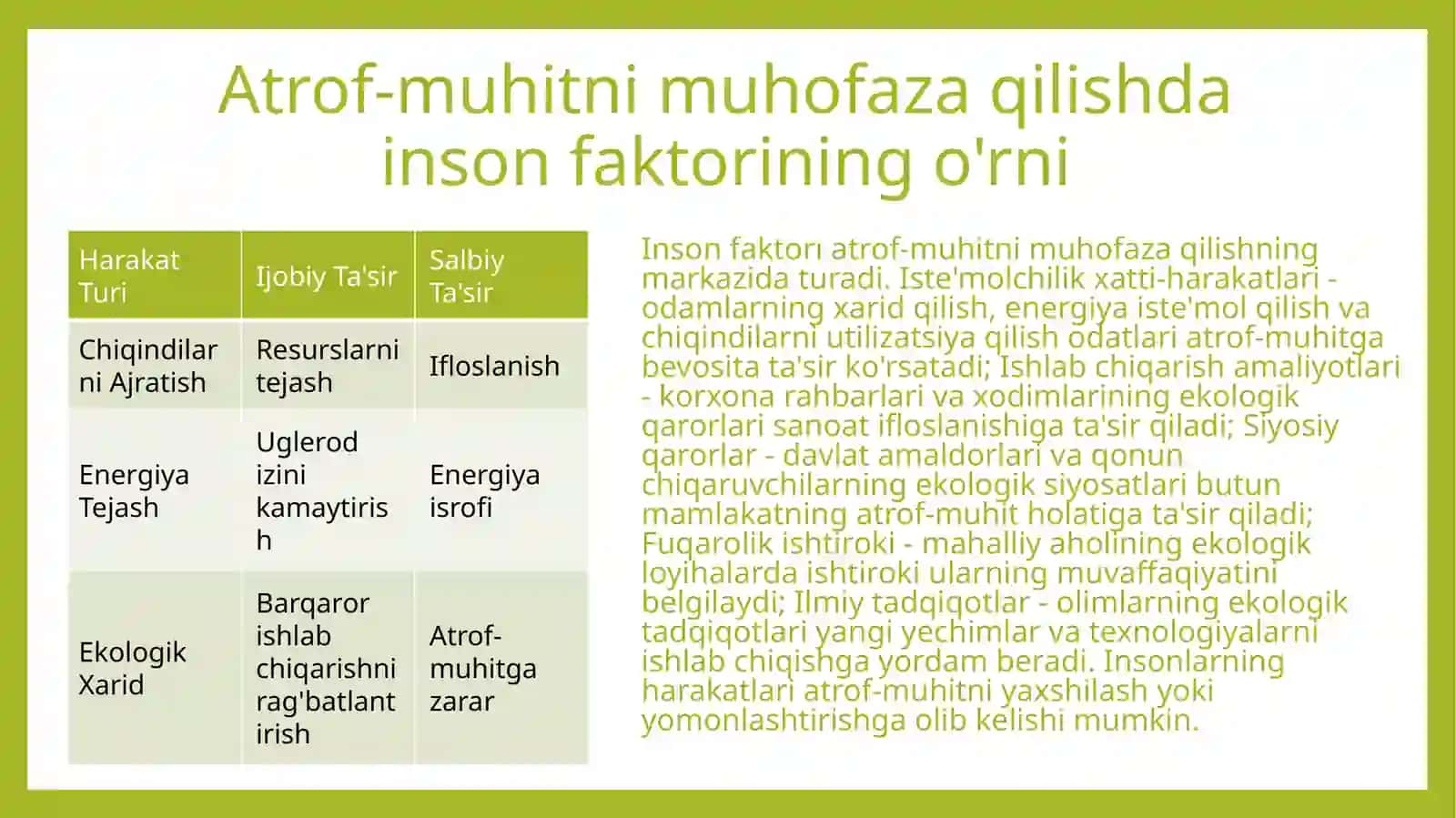Ekologik ta’lim va tarbiya, aholi ongini oshirish va fuqarolik ishtiroki 3