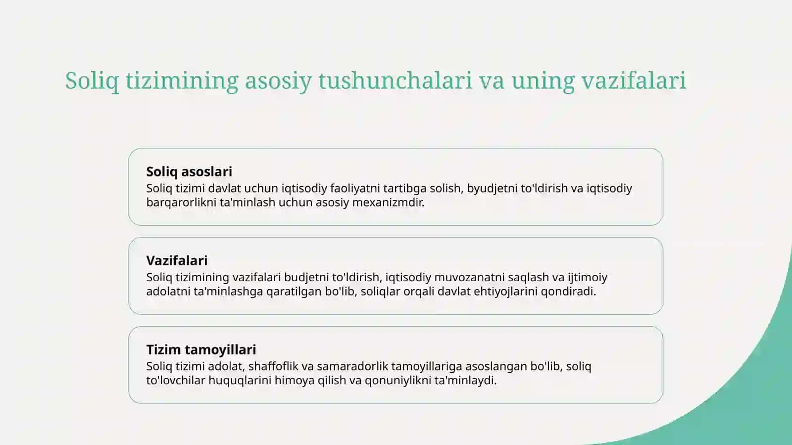 Yuridik va jismoniy shaxslarni soliqqa tortish asoslari 3