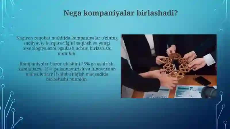 Kompaniyalar Birlashishi va Raqobat Stratigiyasi 3