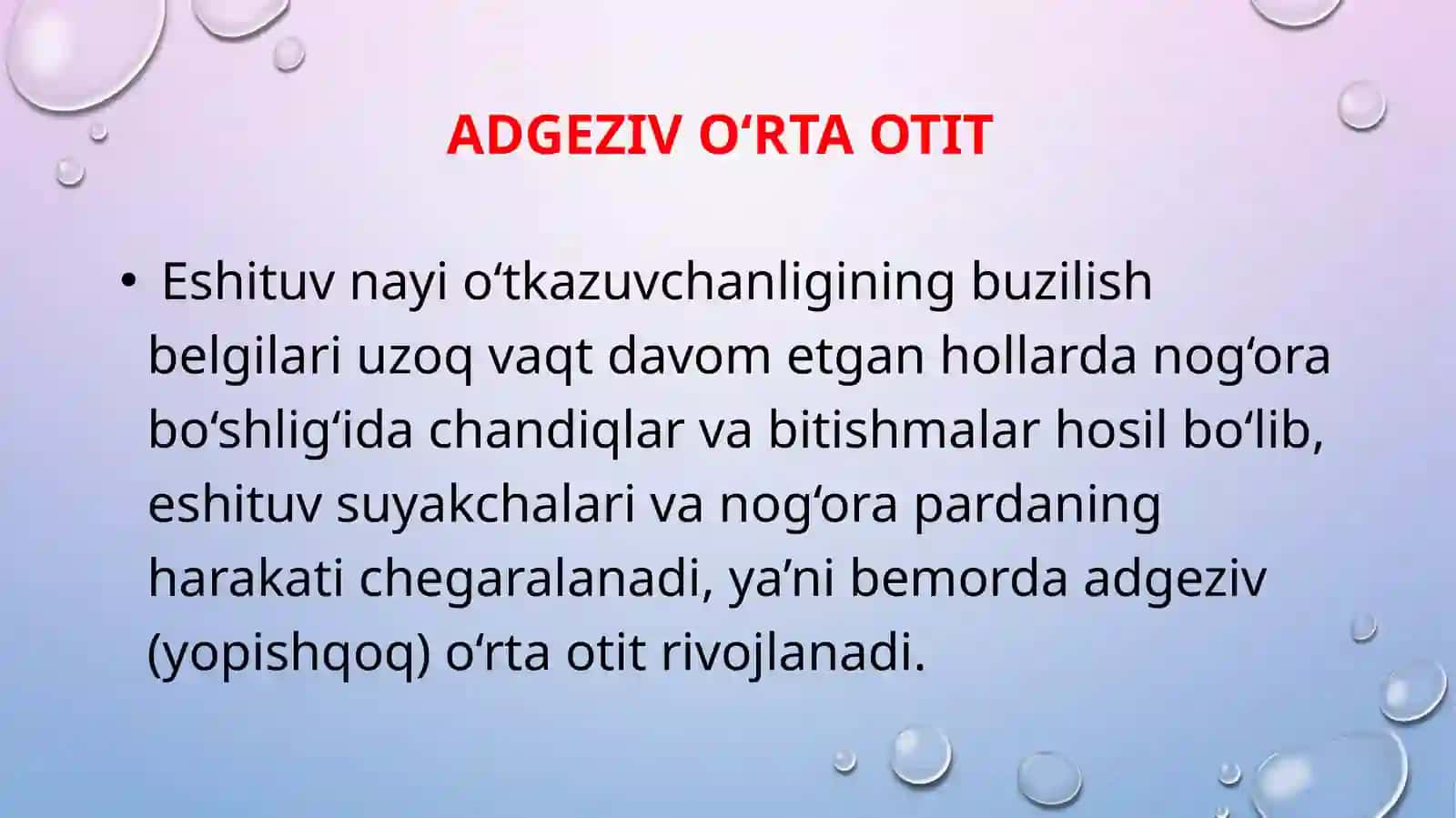 Quloqning yiringsiz kasalliklari 3