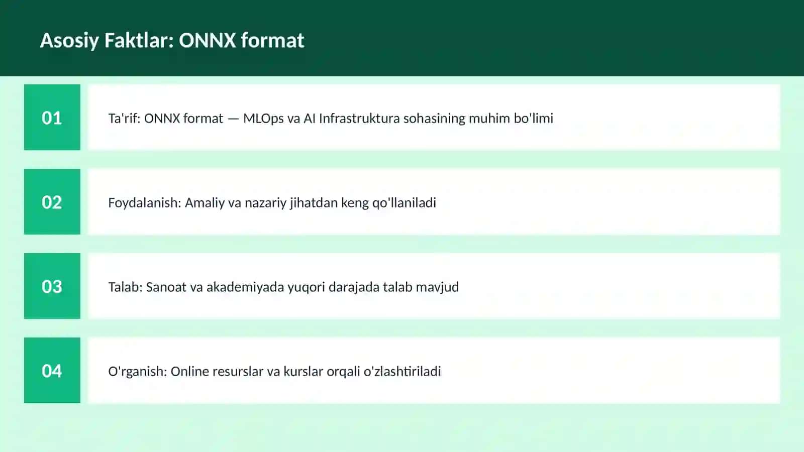 ONNX format 3
