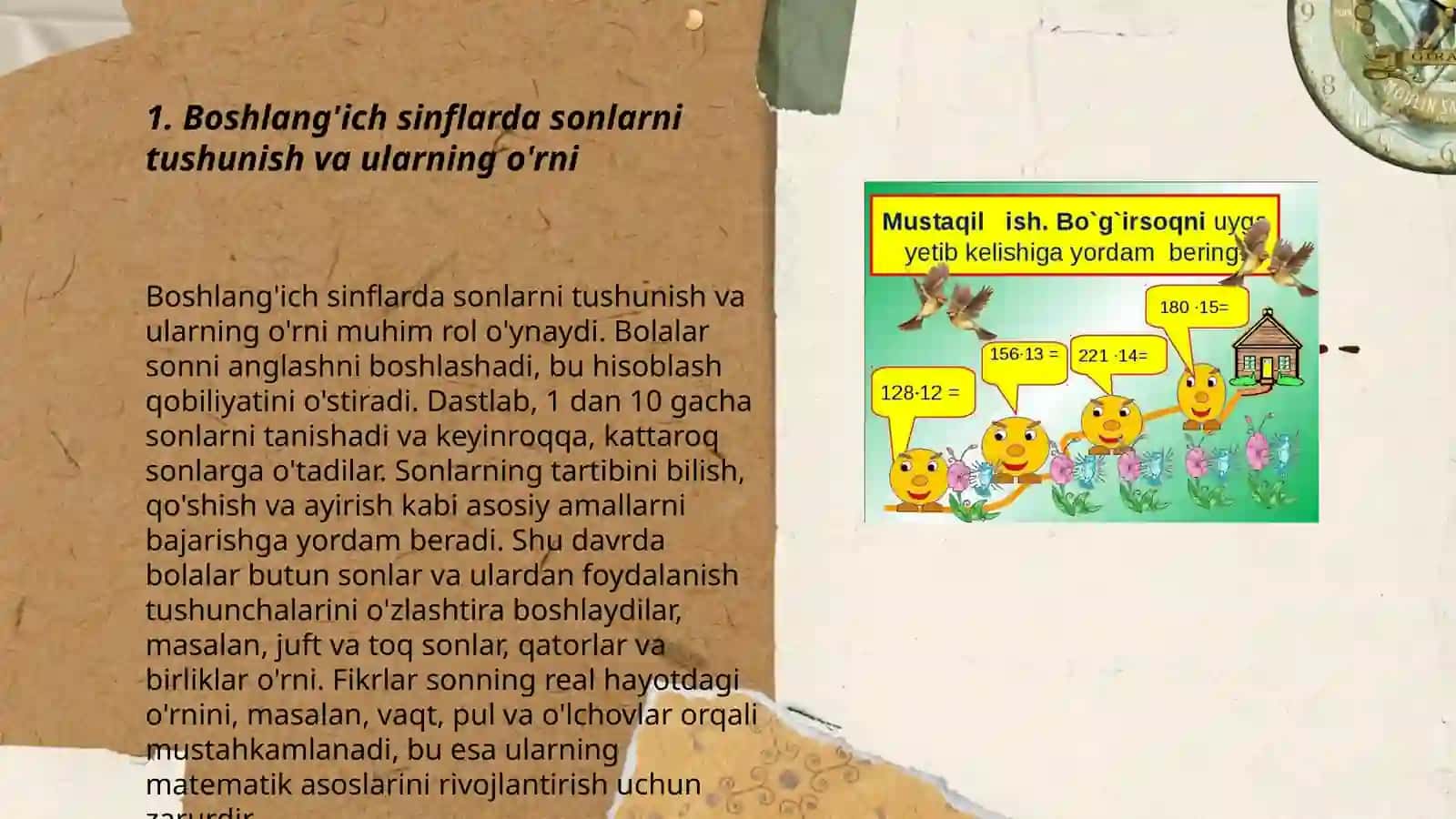 Boshlang’ich sinflarda matematikadan DTS tahlili 3