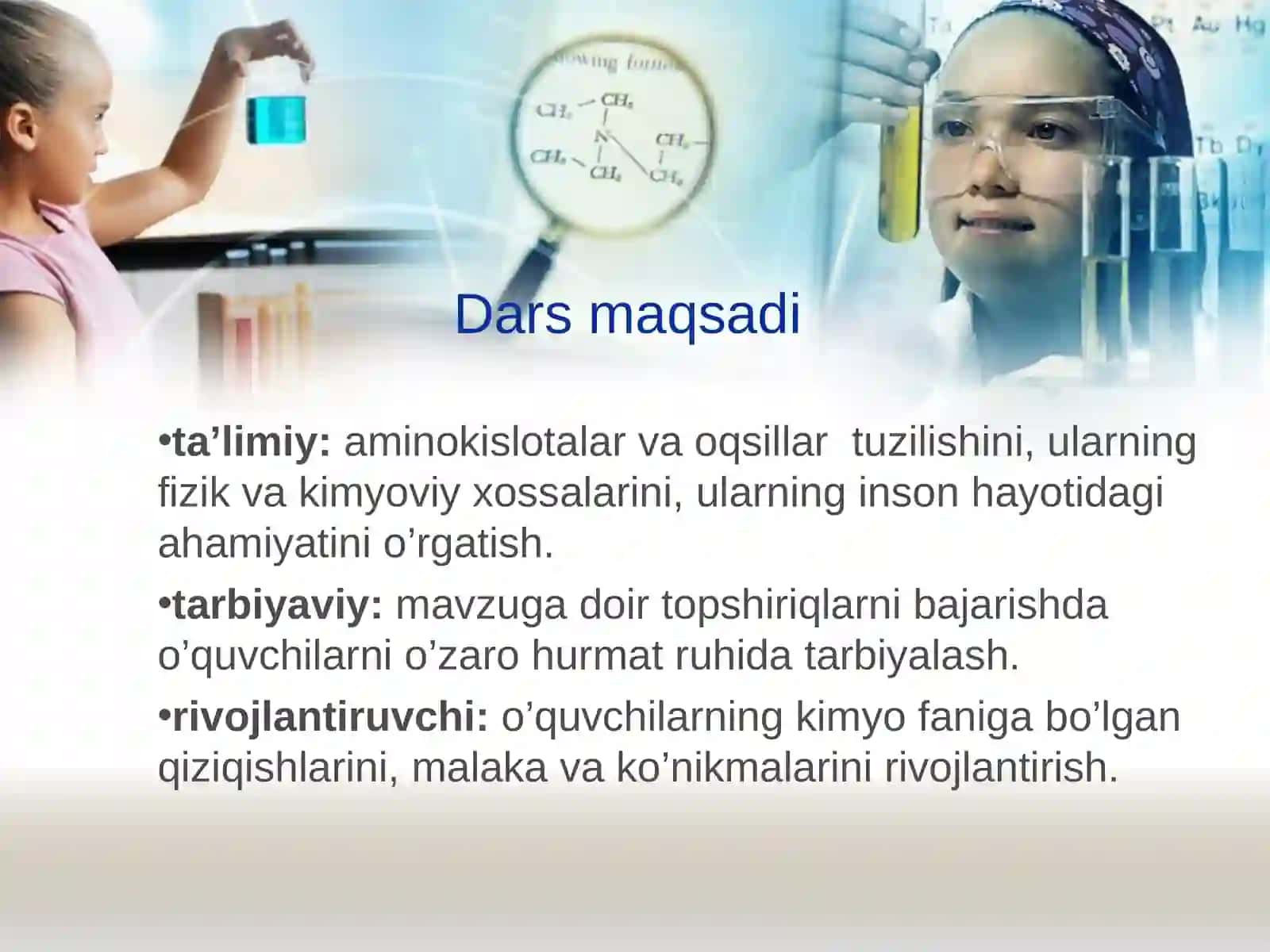Aminokislota va Oqsillar 3