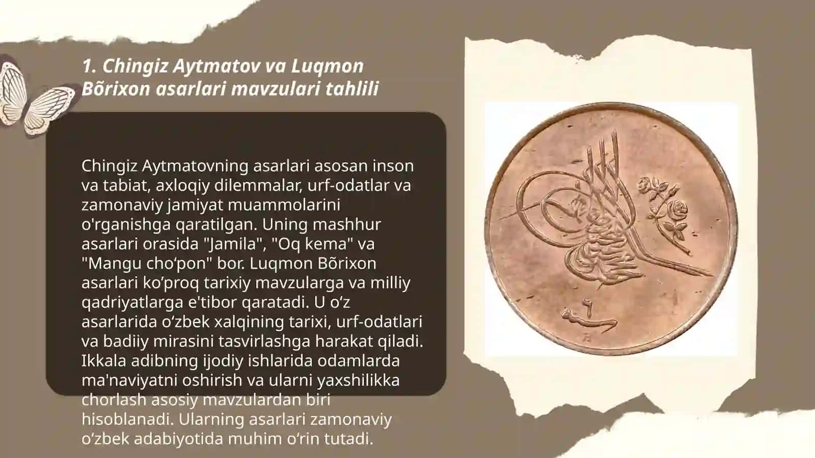 Birinchi muallim, Sirli muallim asarlari mavzulari tahlili 3
