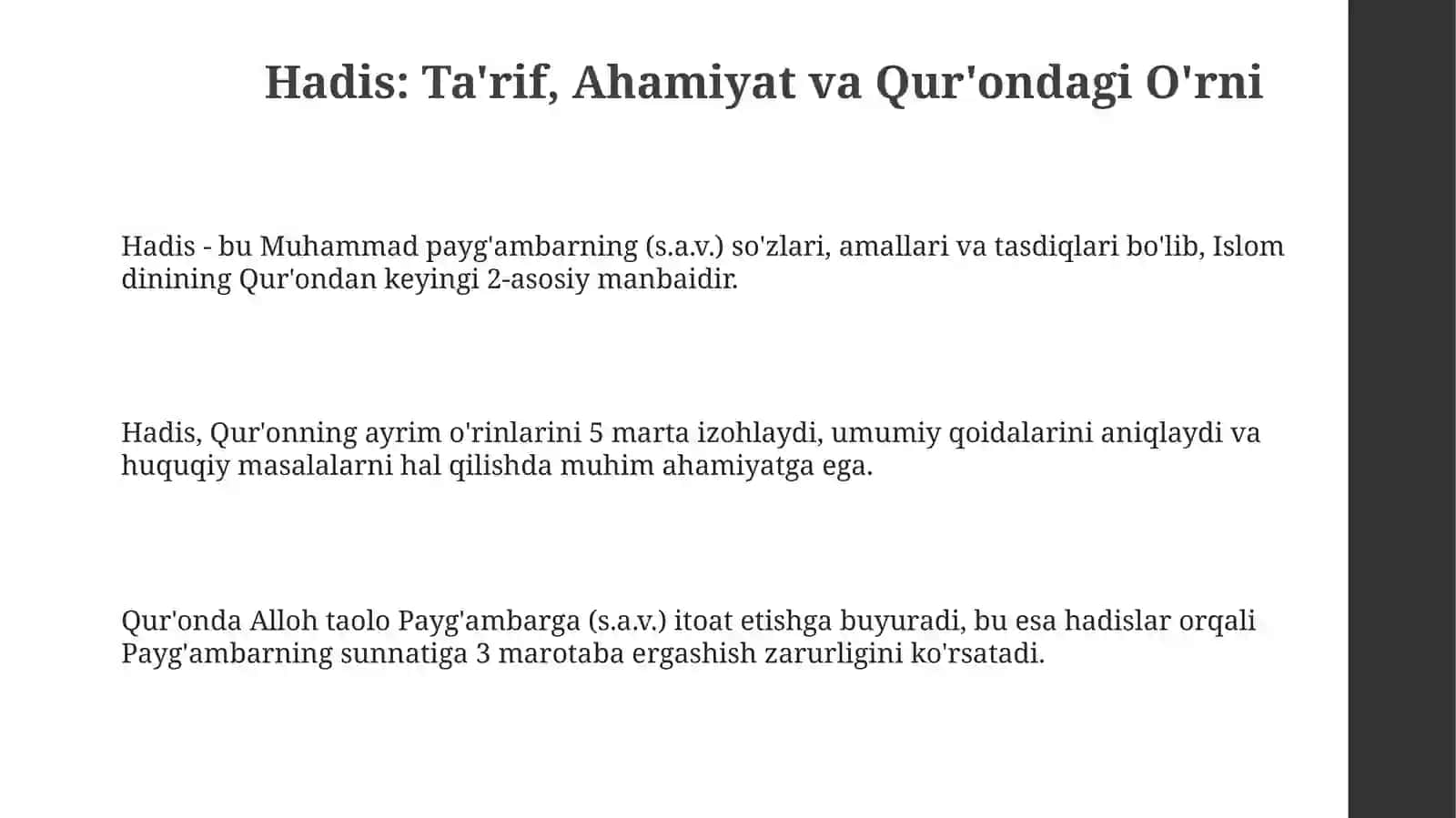 Hadisvahiyot 3