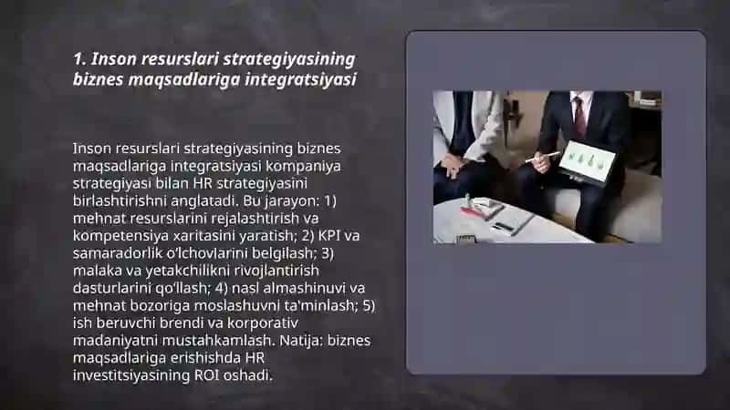 Inson resurslarini boshqarishning biznesdagi oʻrni 3