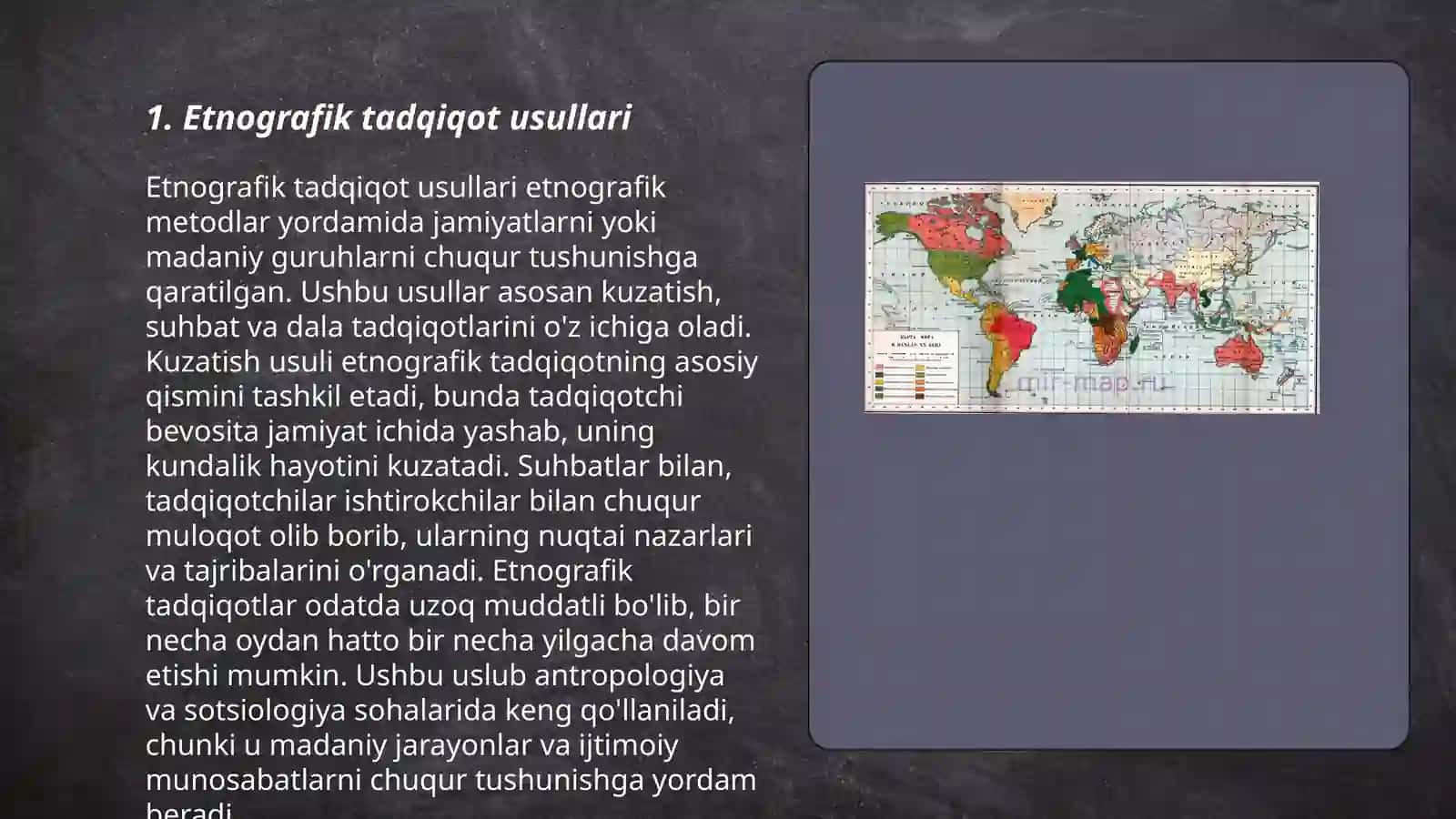 Etnologik materiallar yigʻish va tahlillar Suvonova Guliston 3
