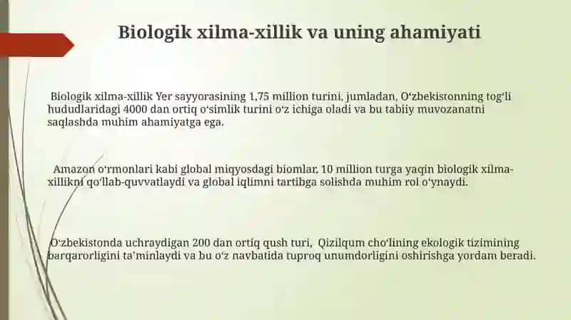 Tabiatdagi ekologik bog'lanishlar haqida bilim shakllantirish 3