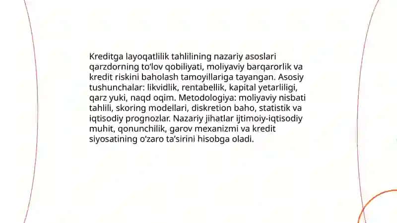 Kreditga layoqatlilik tahlili 3