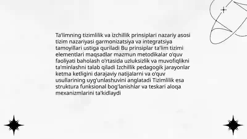 Ta‘limning tizimlilik va izchillik prinsplari 3