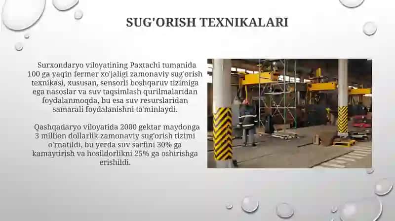 Zamonaviy sug'orish texnikasi 3