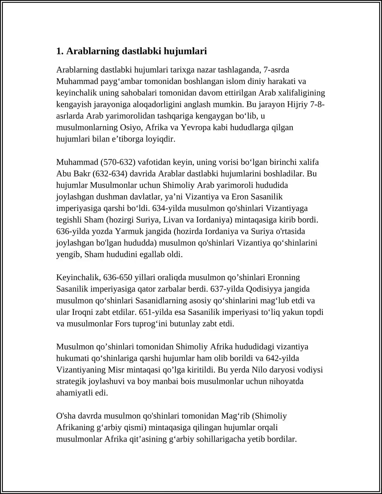 Arablarni Orta Osiyoni Istiloq Qilishi 3