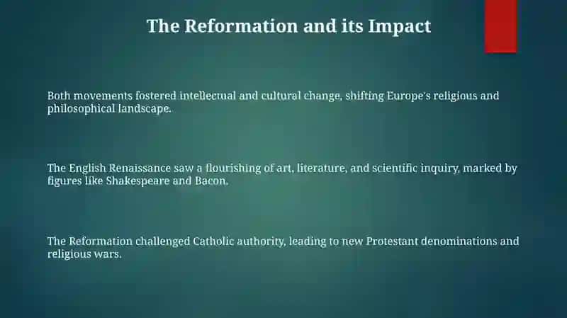 The English Renaisance 3