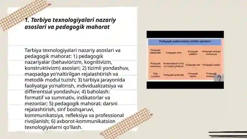 Tarbiya texnologiyalari asoslari va pedagogik mahorat 3