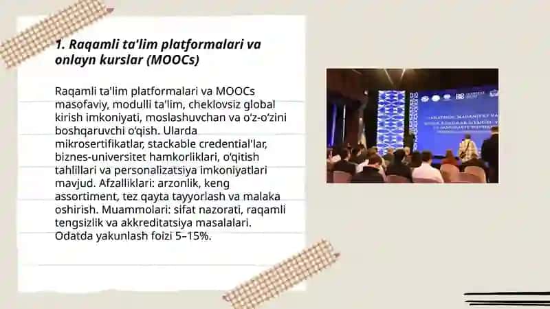 Uzluksiz ta'limdagi tendensiyalar va zamonaviy yondashuvlar 3
