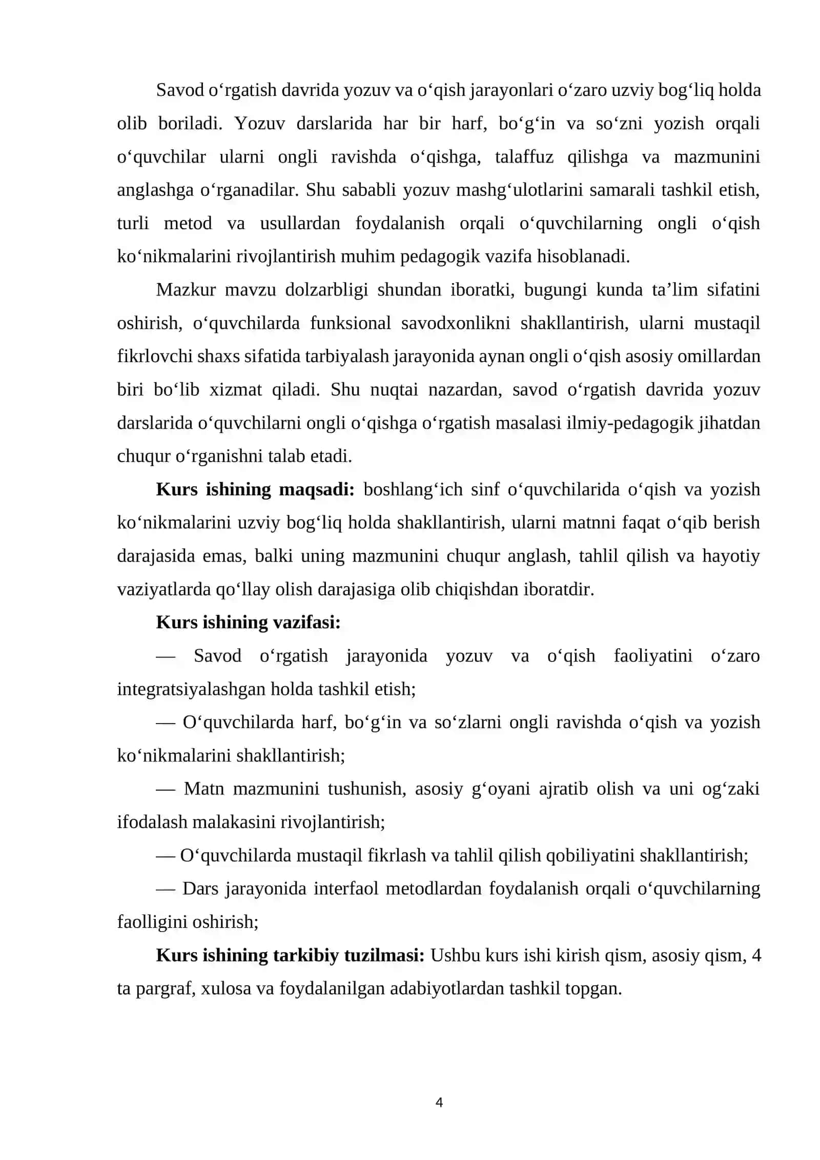 Savod o‘rgatish davrida yozuv darslarida o‘quvchilarni ongli o‘qishga o‘rgatish 3
