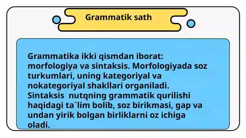 Tilning grammatik sathi 3