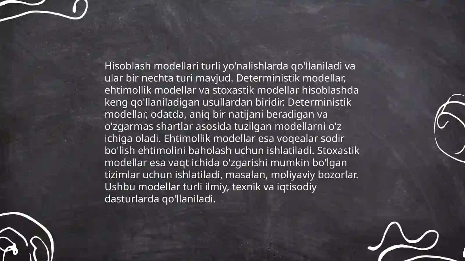 Hisoblash Modellari Turli Yo'nalishlarda Qo'llaniladi 3